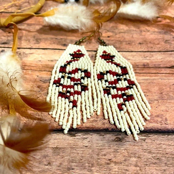 Snake beaded earring - Picture 4 of 4